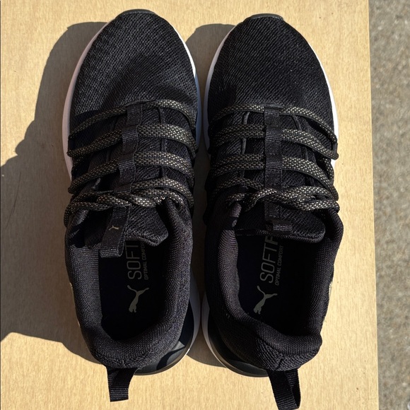 Puma Black and White SoftFoam Sneakers - Picture 1 of 6